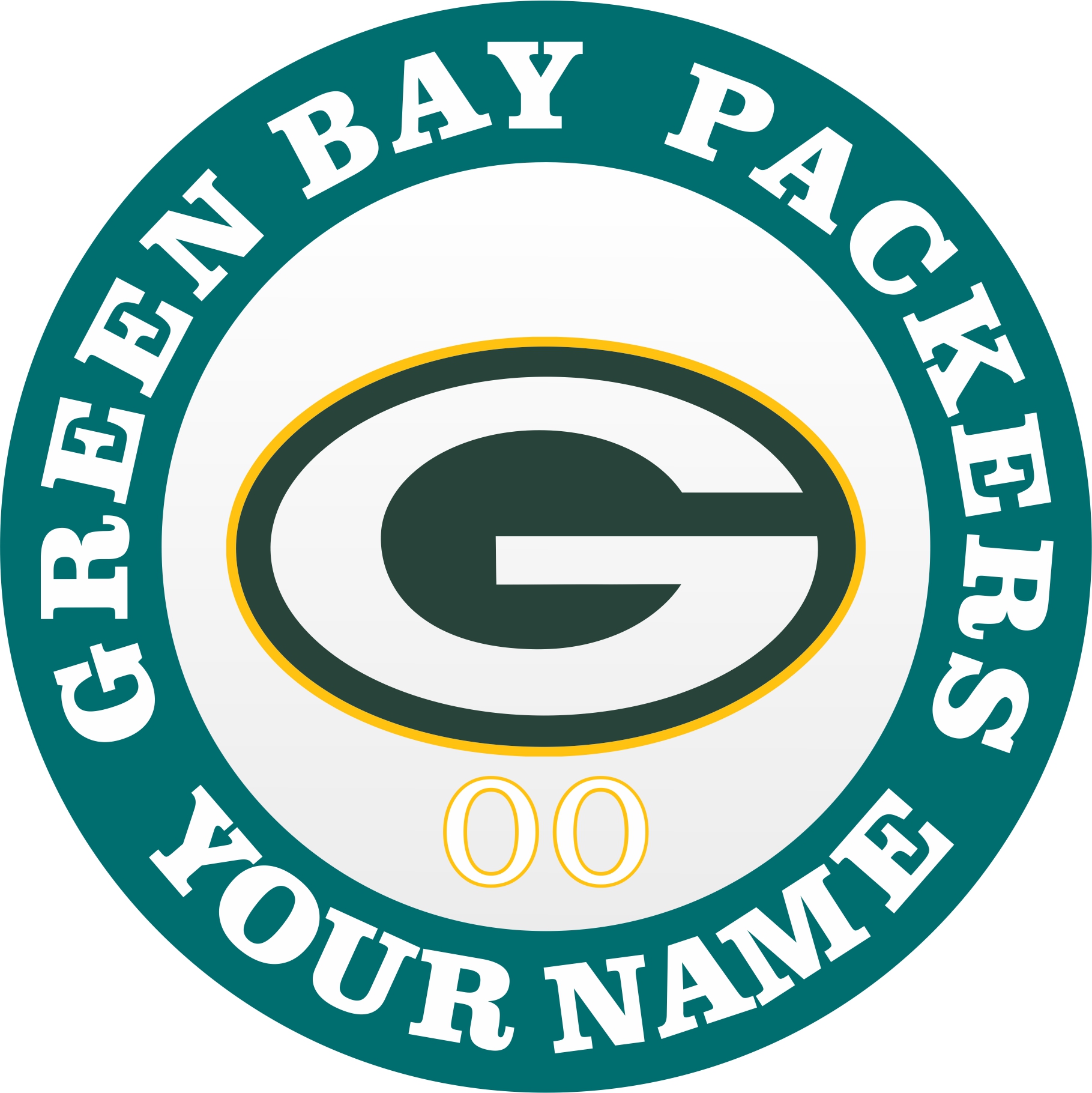 Green Bay Packers Customized Logo iron on paper